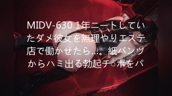 MIDV-630 1年ニートしていたダメ彼女を無理やりエステ店で働かせたら…。紙パンツからハミ出る勃起チ○ポをパ