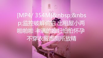 [MP4/ 354M]&nbsp;&nbsp;监控破解偷拍 出租屋小两啪啪啪 丰满的媳妇怕怕怀孕 不穿衣服跑厕所放精