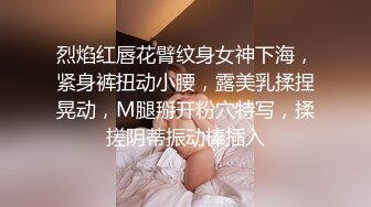 烈焰红唇花臂纹身女神下海，紧身裤扭动小腰，露美乳揉捏晃动，M腿掰开粉穴特写，揉搓阴蒂振动棒插入