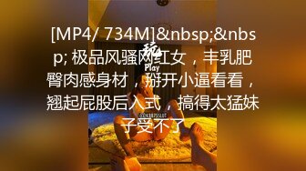 [MP4/ 734M]&nbsp;&nbsp; 极品风骚网红女，丰乳肥臀肉感身材，掰开小逼看看，翘起屁股后入式，搞得太猛妹子受不了