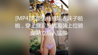 [MP4]高颜值性感黑衣妹子啪啪，穿上露屁股情趣装上位骑坐站立后入猛操