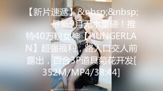 【新片速遞】&nbsp;&nbsp;⚫️⚫️最新9月无水重磅！推特40万粉女神【HUNGERLAN】超强福利，路人口交人前露出，百合3P道具菊花开发[352M/MP4/38:44]