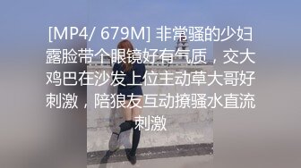 [MP4/ 679M] 非常骚的少妇露脸带个眼镜好有气质，交大鸡巴在沙发上位主动草大哥好刺激，陪狼友互动撩骚水直流刺激