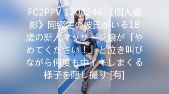 FC2PPV 1704244 《個人撮影》同級生の彼氏がいる18歳の新人マッサージ嬢が「やめてください！」と泣き叫びながら何度も中イキしまくる様子を隠し撮り [有]